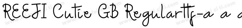 REEJI Cutie GB Regularttf字体转换